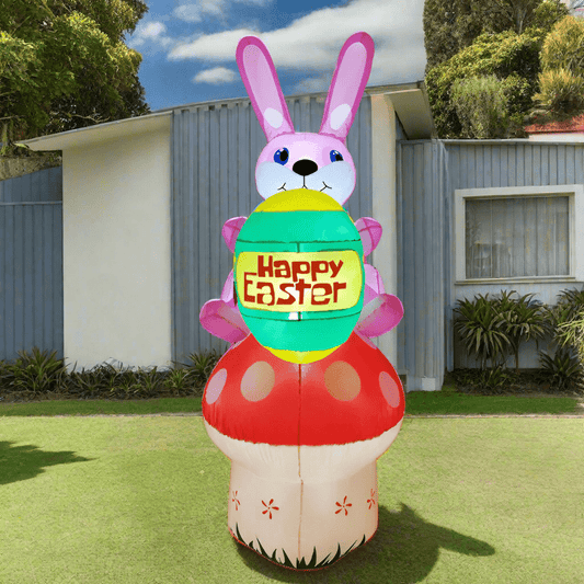 Bunny on Mushroom with Easter Egg - 210cm