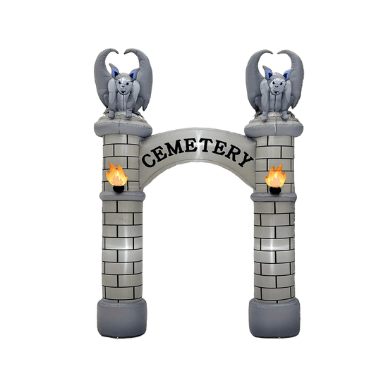 Cemetery Arch with Gargoyles Inflatable - 300cm