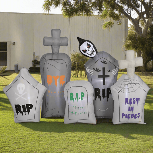 Cemetery Grim Reaper and Tombstones Inflatable - 240cm