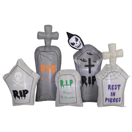 Cemetery Grim Reaper and Tombstones Inflatable - 240cm
