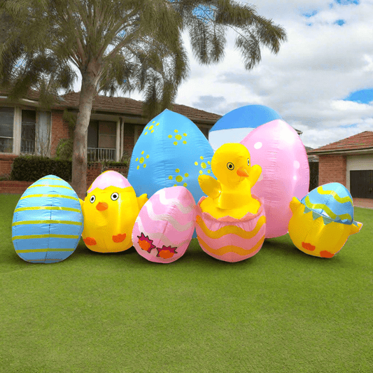 Chicks and Easter Eggs Display Inflatable - 240cm