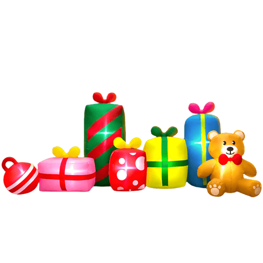 Christmas Teddy Bear with Presents Inflatable - 300cm