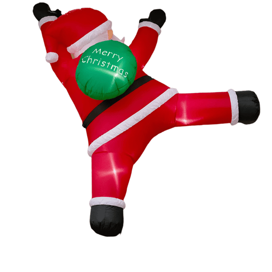 Climbing Santa with Gift Bag Inflatable - 180cm