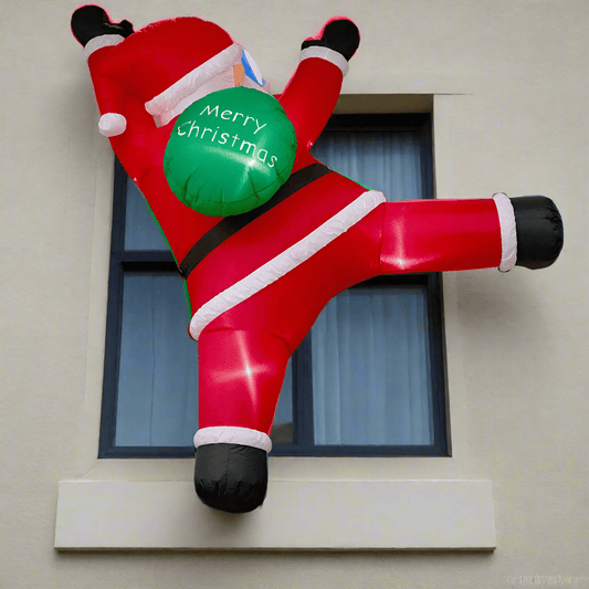 Climbing Santa with Gift Bag Inflatable - 180cm