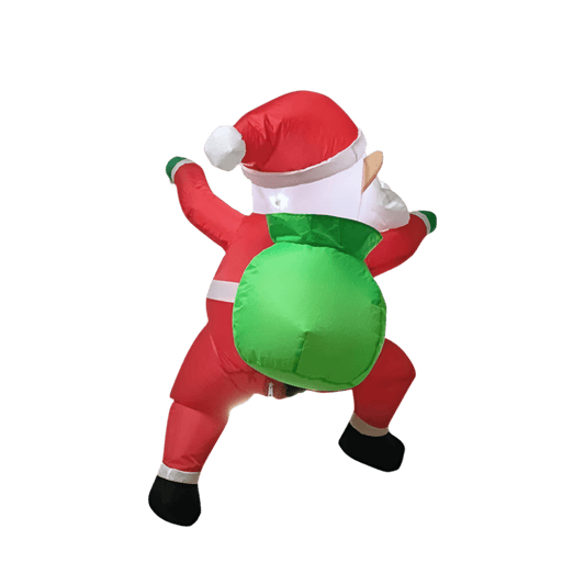 Climbing Santa with LED Lights - 100cm
