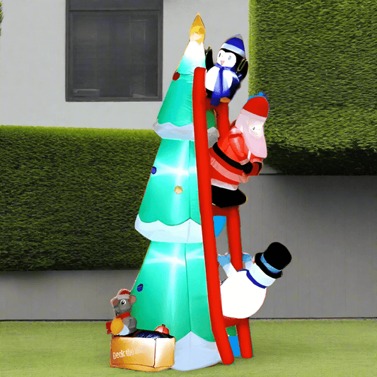 Climbing Santa's Ladder Surprise Inflatable Tree Inflatable - 180cm