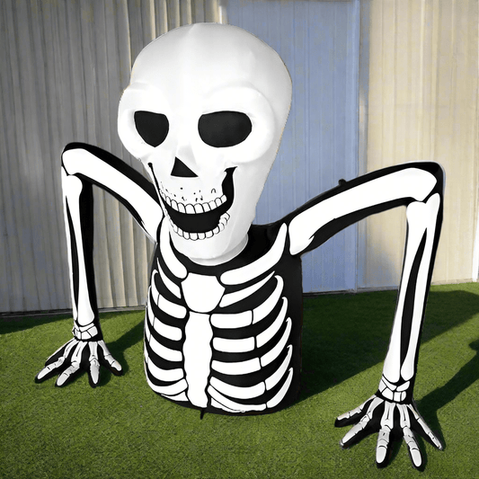 Climbing Skeleton Rooftop Inflatable - 150cm