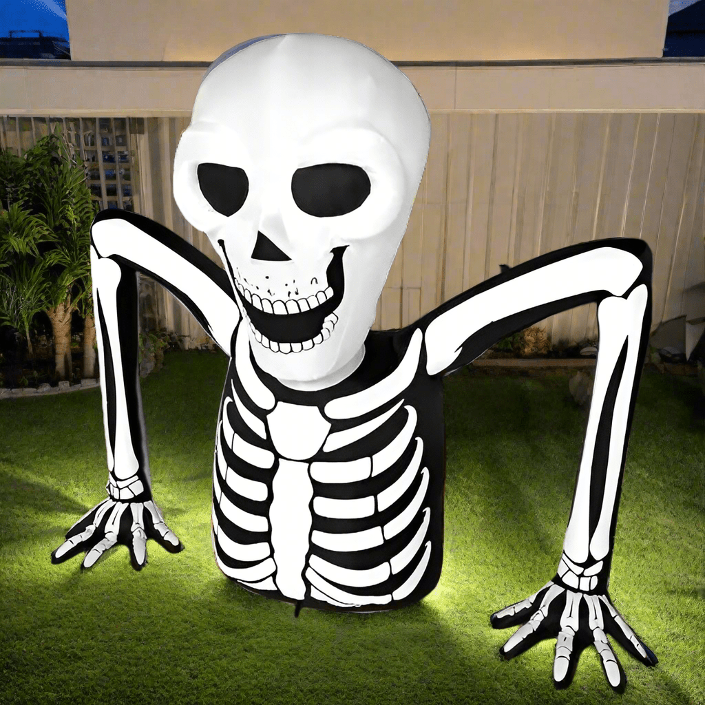 Climbing Skeleton Rooftop Inflatable - 150cm