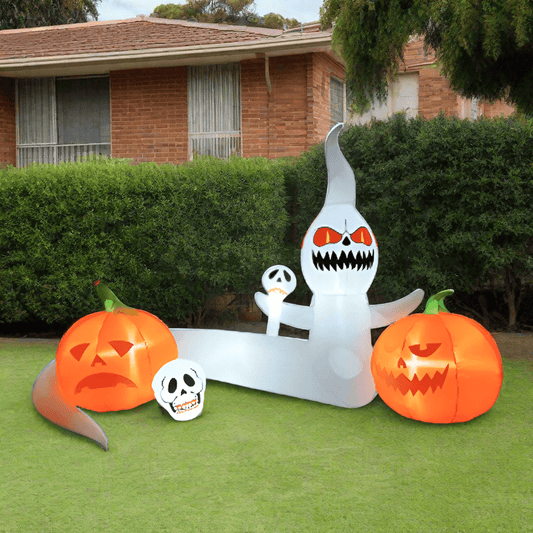 Ghosts & Pumpkins Grave Scene Inflatable - 300cm