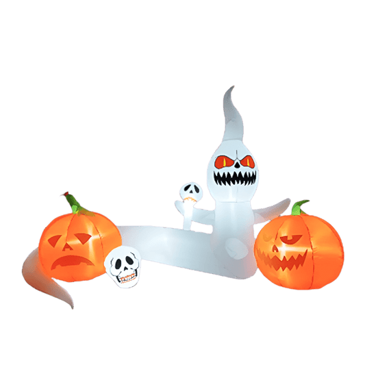 Ghosts & Pumpkins Grave Scene Inflatable - 300cm