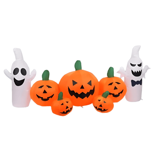 Ghosts & Pumpkins Scene Inflatable - 230cm