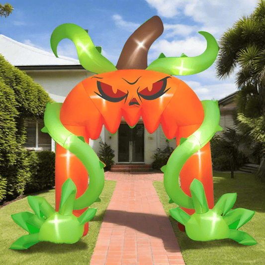 Giant Pumpkin and Vine Archway Inflatable - 360cm