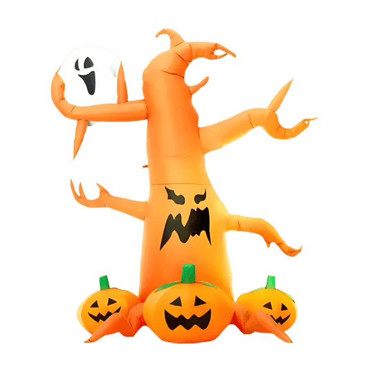 Giant Tree with Ghost and Pumpkins Inflatable - 200cm