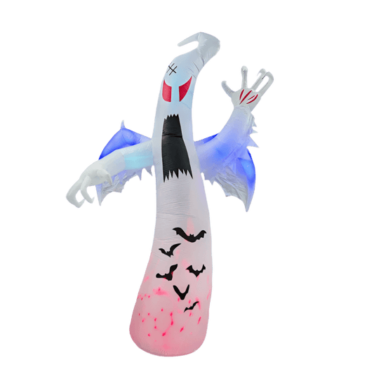Giant Winged Ghost with Printed Bats - 360cm
