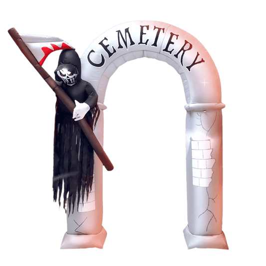 Grim Reaper at Cemetery Arch - 240cm