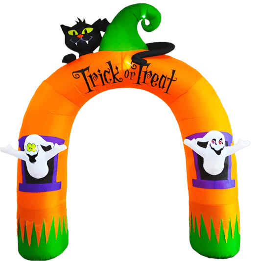 Halloween Entry Archway with Ghosts and Cat - 300cm