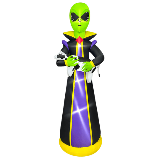 Halloween Alien holding a Cow Inflatable - 305cm