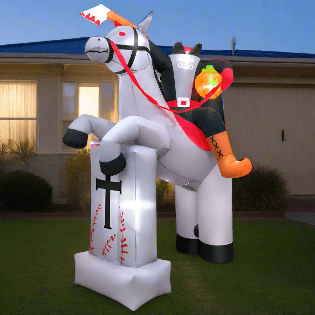 Halloween Headless Horseman Inflatable - 244cm