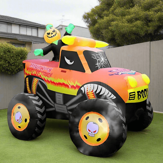 Halloween Monster's Monster Truck Inflatable - 240cm