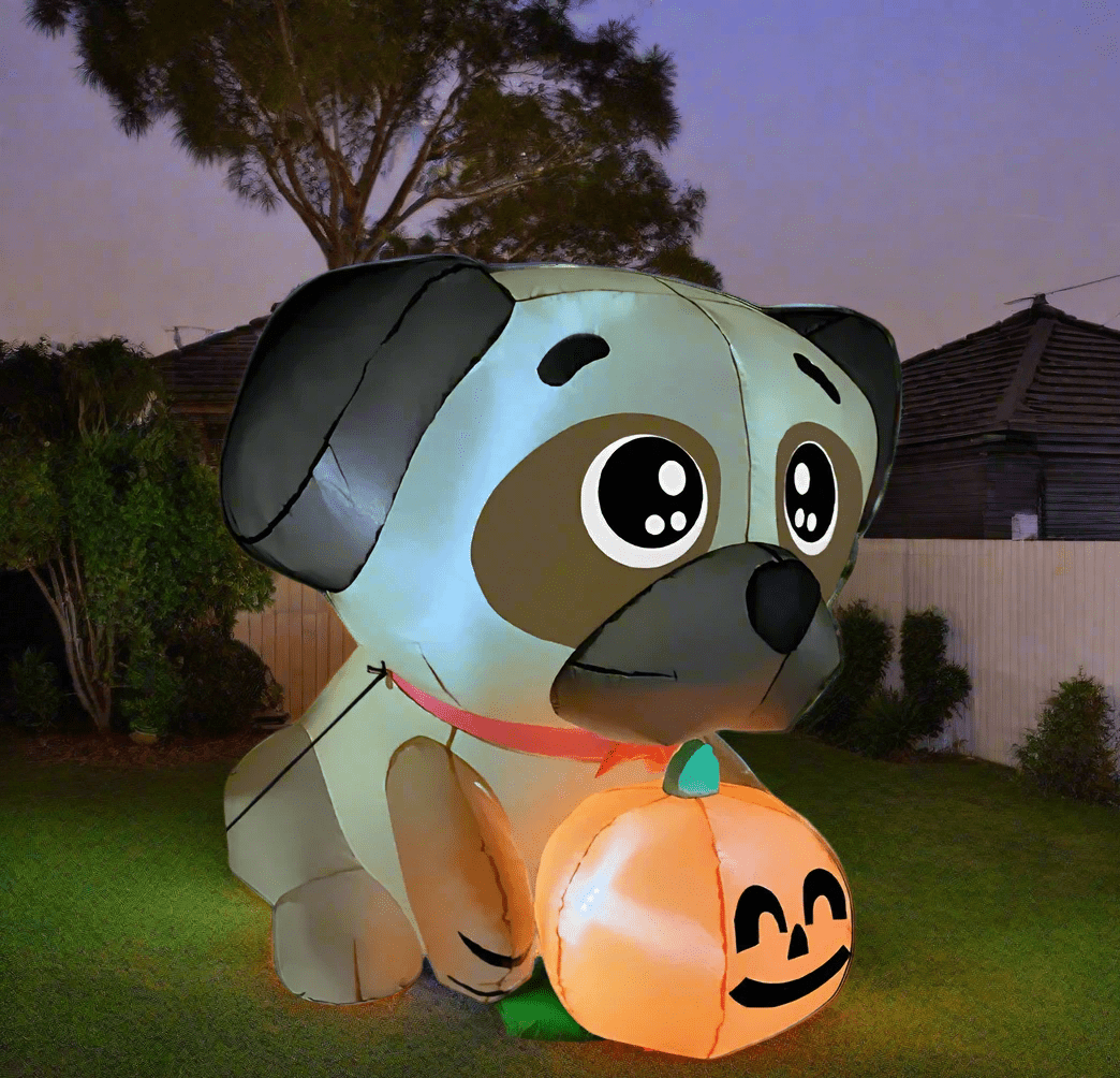 Halloween Pug Inflatable - 150cm