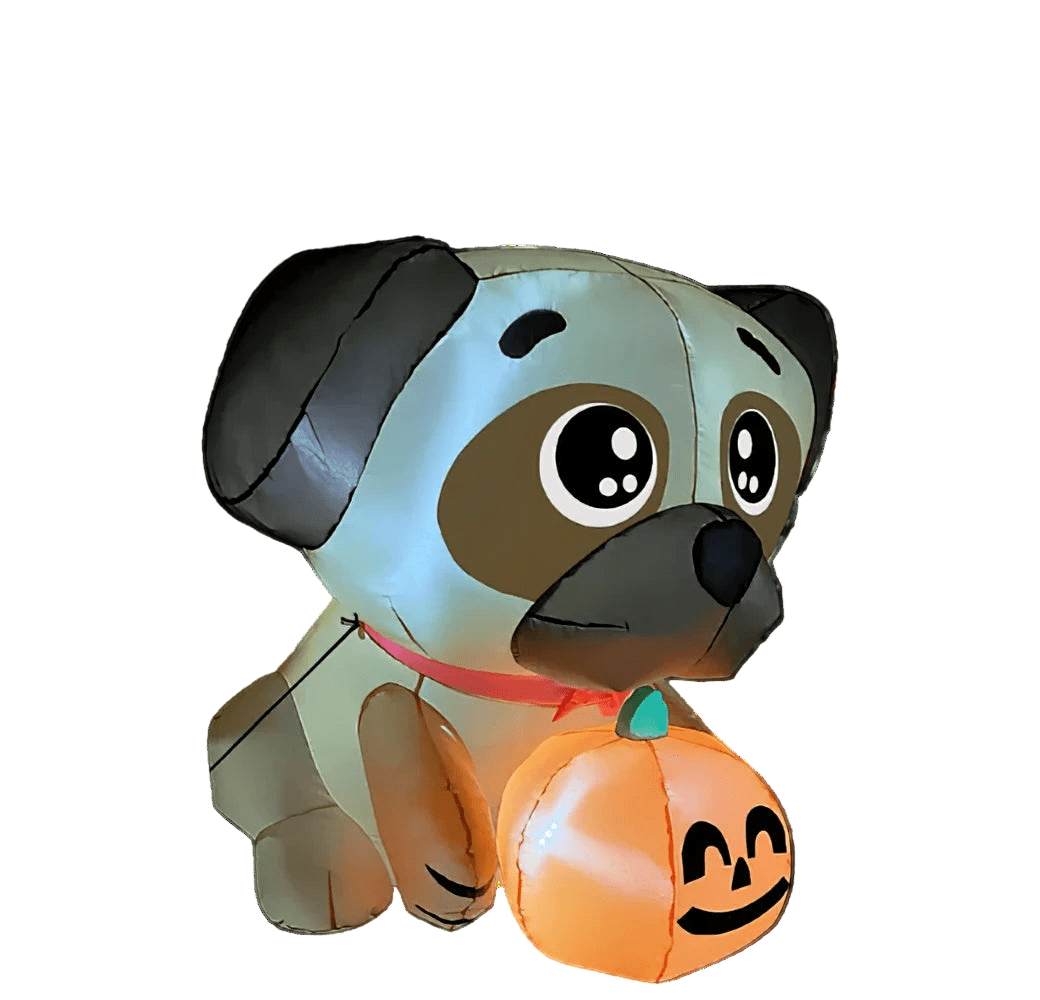 Halloween Pug Inflatable - 150cm
