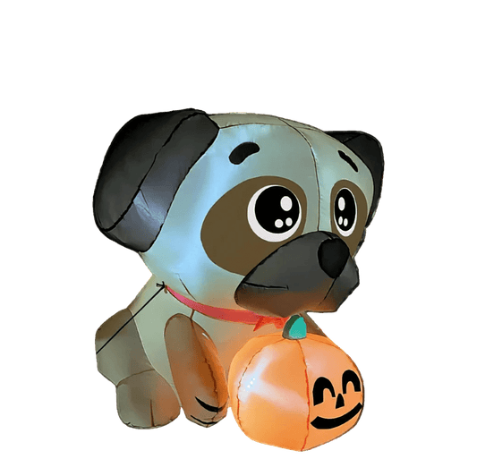 Halloween Pug Inflatable - 150cm