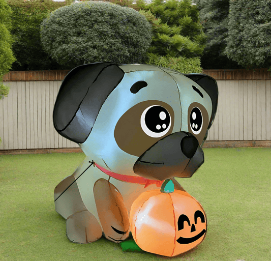 Halloween Pug Inflatable - 150cm