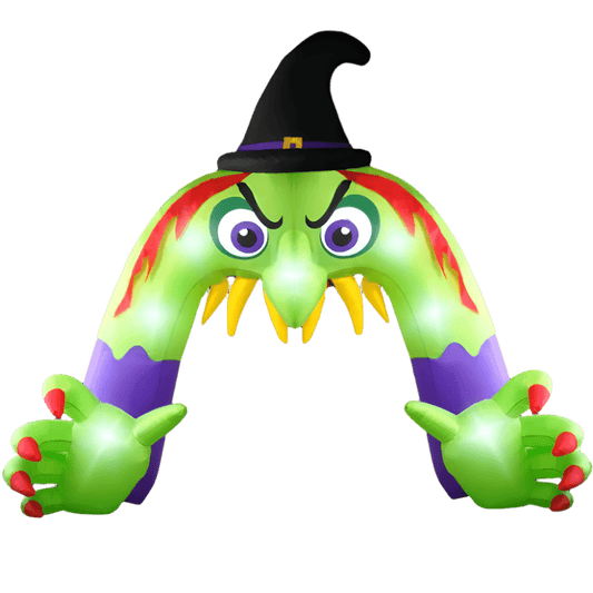 Halloween Witch Spooky Welcoming Archway Inflatable - 360cm