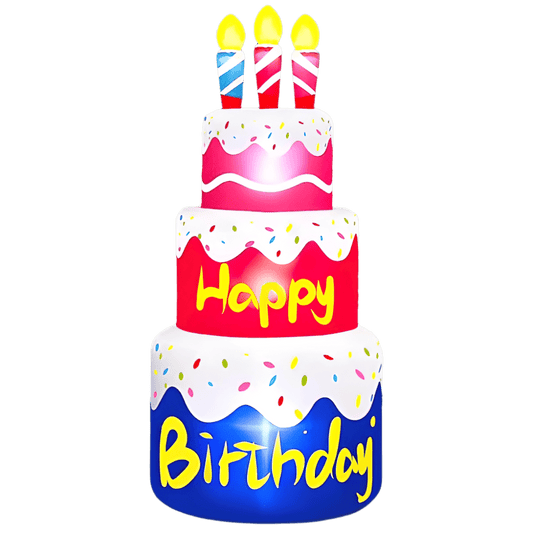 Happy Birthday Cake Inflatable Inflatable - 200cm