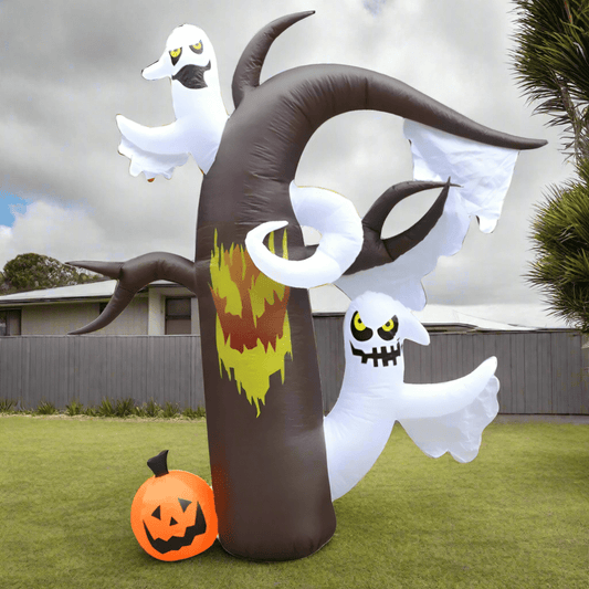 Haunted Forest Inflatable with Ghosts and Pumpkin – 300cm