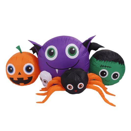 Haunted Pumpkin and Spider Crew - 180cm - Australian Inflatable Decorations