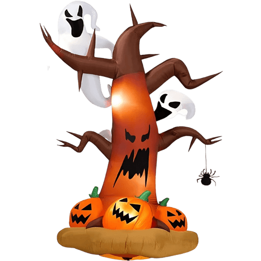 Haunted Tree with Ghosts and Pumpkins - 240cm
