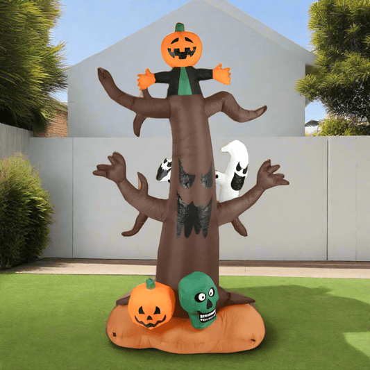 Haunted Tree with Ghosts & Pumpkin Inflatable – 240cm