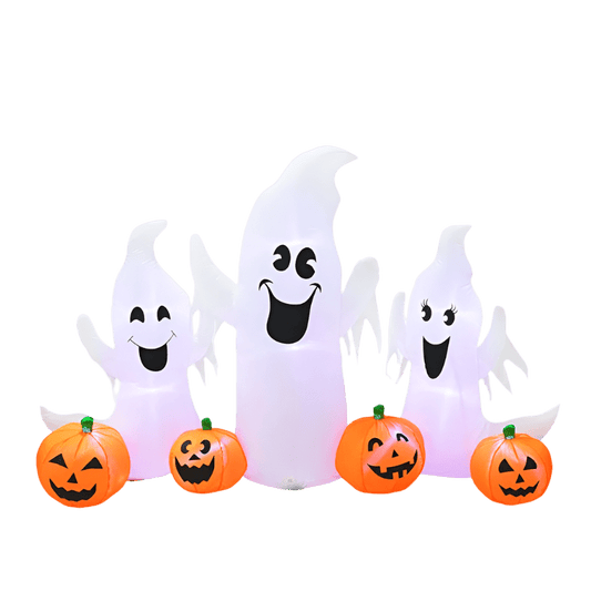 Inflatable Ghosts and Spooky Pumpkin Scene – 120cm - Australian Inflatable Decorations