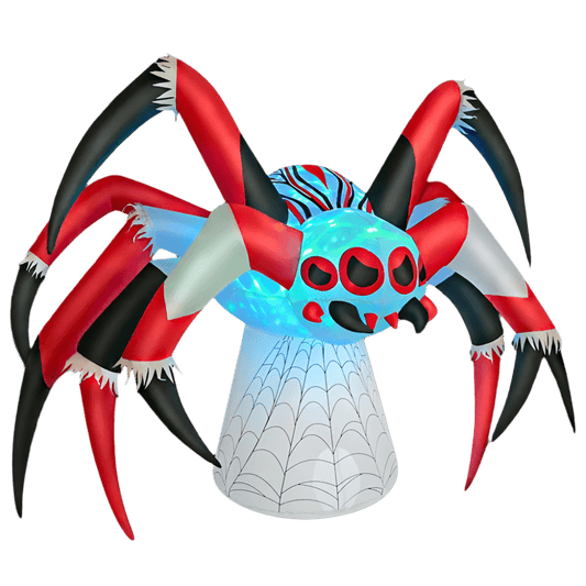 Halloween Spider with Haunting Web Inflatable  - 180cm