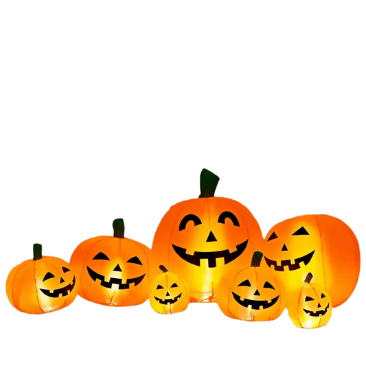 Inflatable Light - Up Pumpkin Family - 220cm