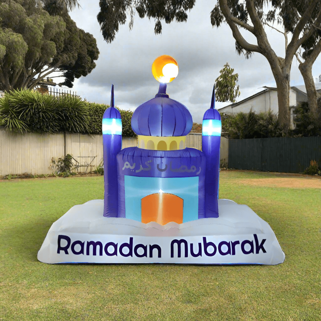 Ramadan Mubarak Mosque and Cresent Inflatable - 210cm