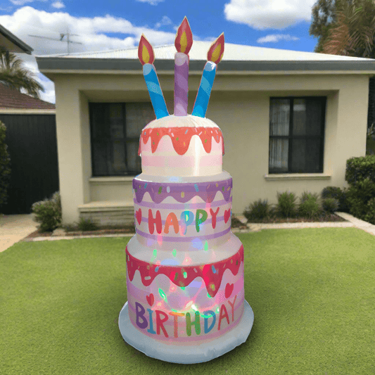 LED Multi-Layered Birthday Cake Inflatable - 180cm