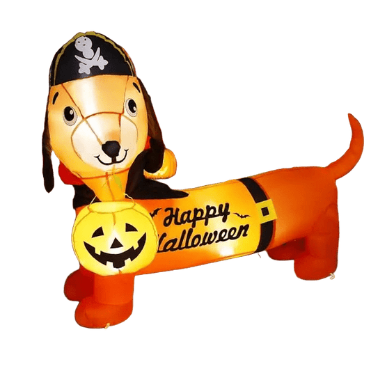 Pirate Dachshund Halloween Dog Inflatable - 150cm