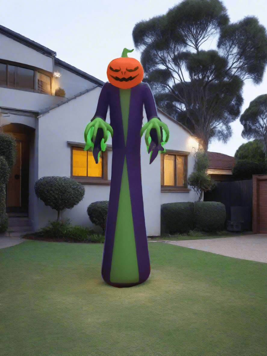 Pumpkin Horror Reaper Inflatable - 360cm