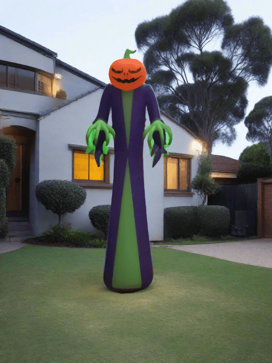 Pumpkin Horror Reaper Inflatable - 360cm