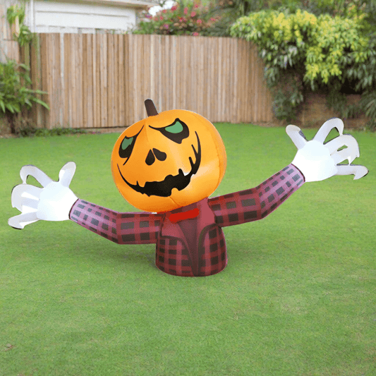 Pumpkin Scarecrow Inflatable - 120cm