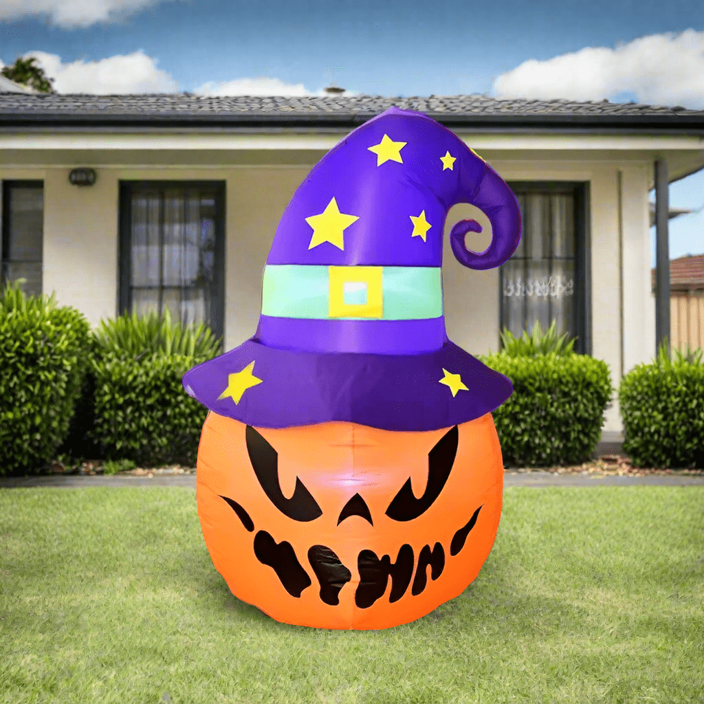 Pumpkin Witch Hat Inflatable - 150cm