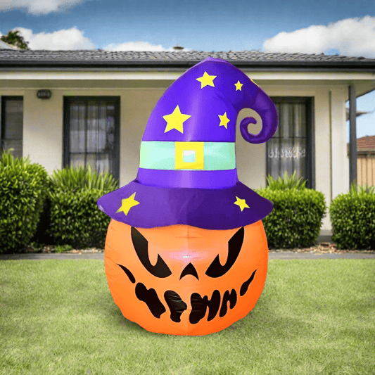Pumpkin Witch Hat Inflatable - 150cm