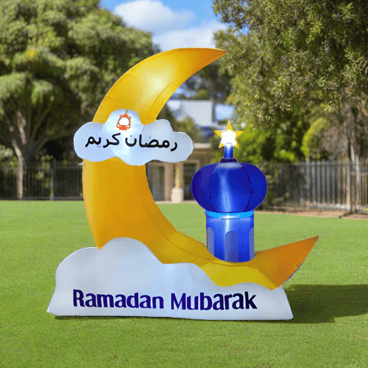 Ramadan Crescent and Mosque Inflatable - 180cm