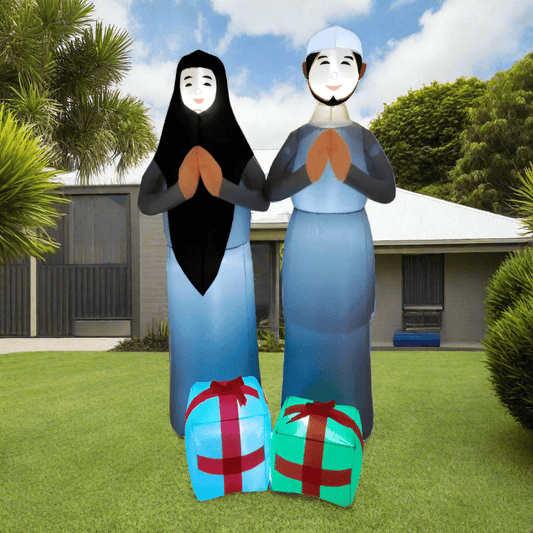 Ramadan Praying Couple with Presents Inflatable - 180cm