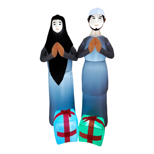 Ramadan Praying Couple with Presents Inflatable - 180cm