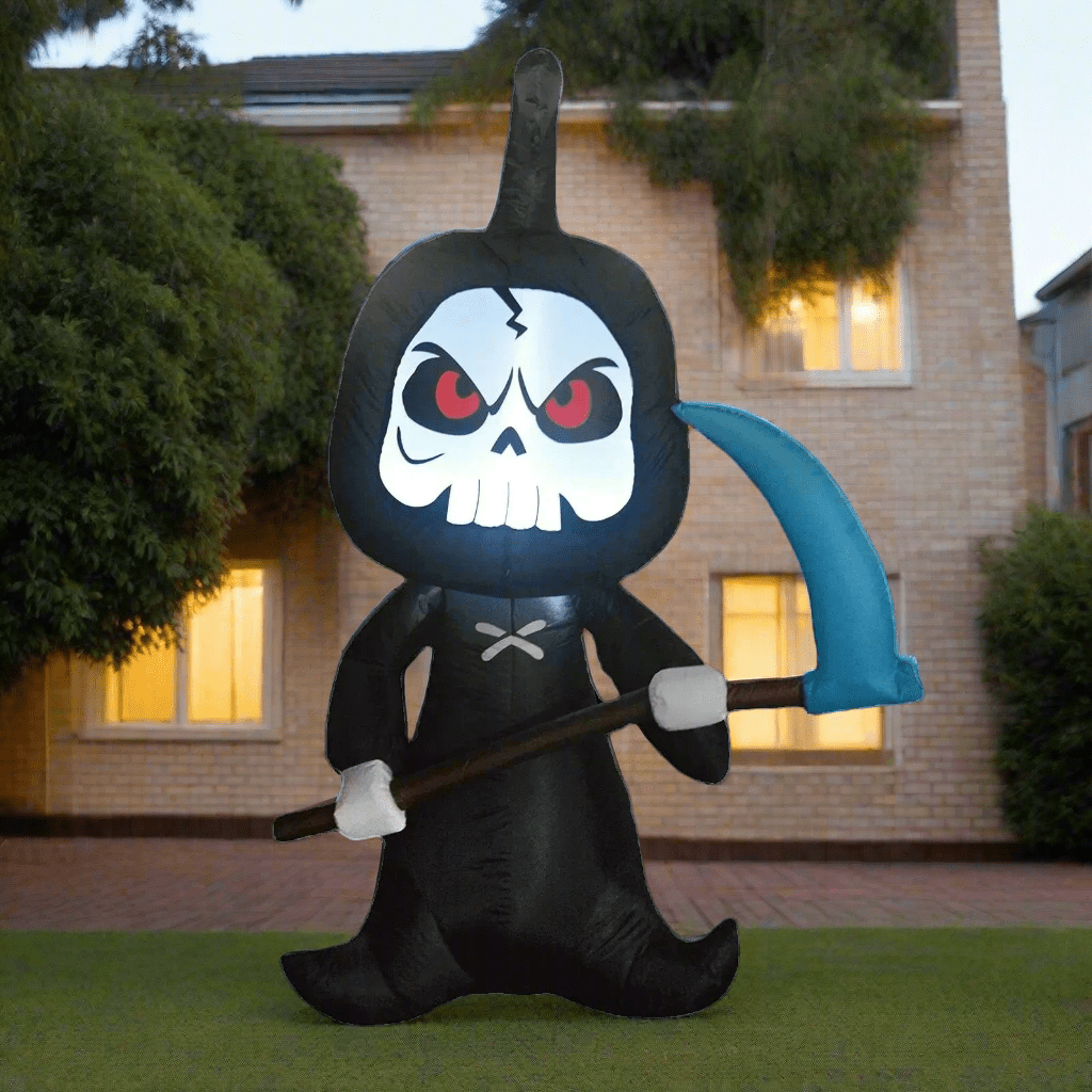 Red Eyed Grim Reaper Inflatable - 180cm