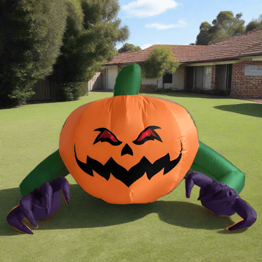 Red - Eyed Pumpkin Ghost Inflatable – 120cm