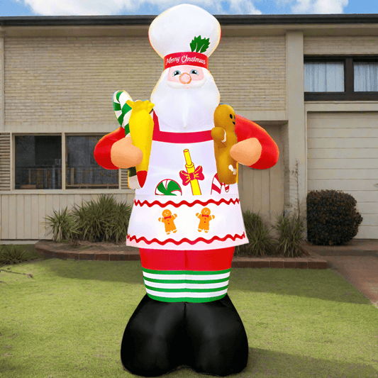 Santa Chef Inflatable - 180cm